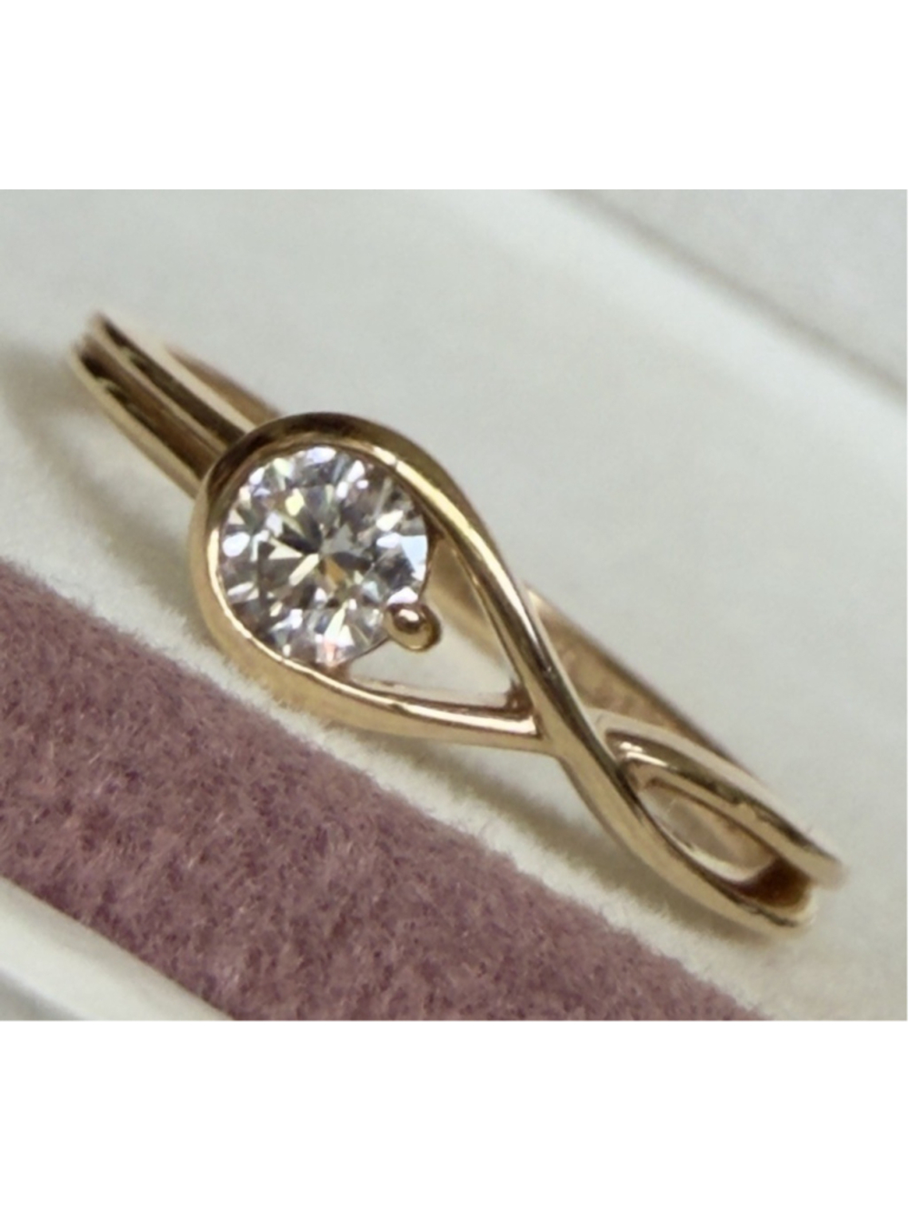Pandora Infinite 14k Gold Lab-grown Diamond 0.25 ct TW, 14k gold Ring Size 7